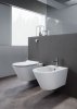 GSI Kube X Toaleta WC 55x36 cm bez kołnierza biały połysk z deską wolnoopadającą i mocowaniem 941511+MS86CSN11+FISR5